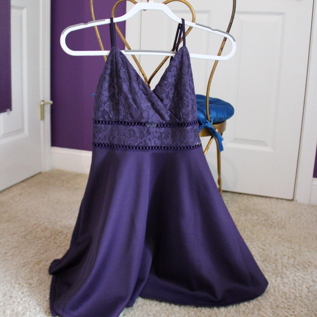 Francesca's purple dress hotsell