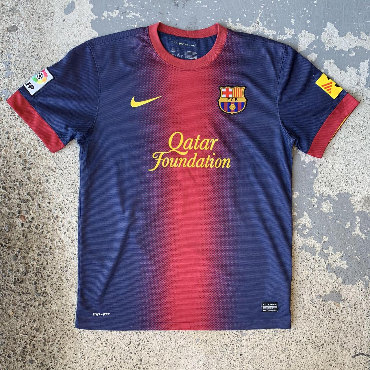 Nike FC Barcelona 12/13 Home Shirt Jersey, Messi 10... - Depop