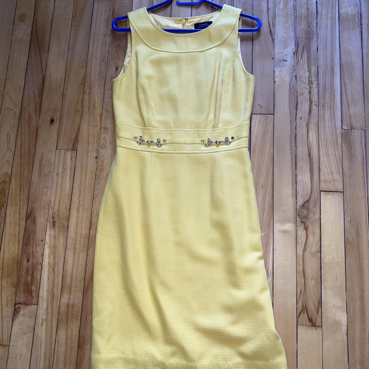 Tahari yellow cheap dress