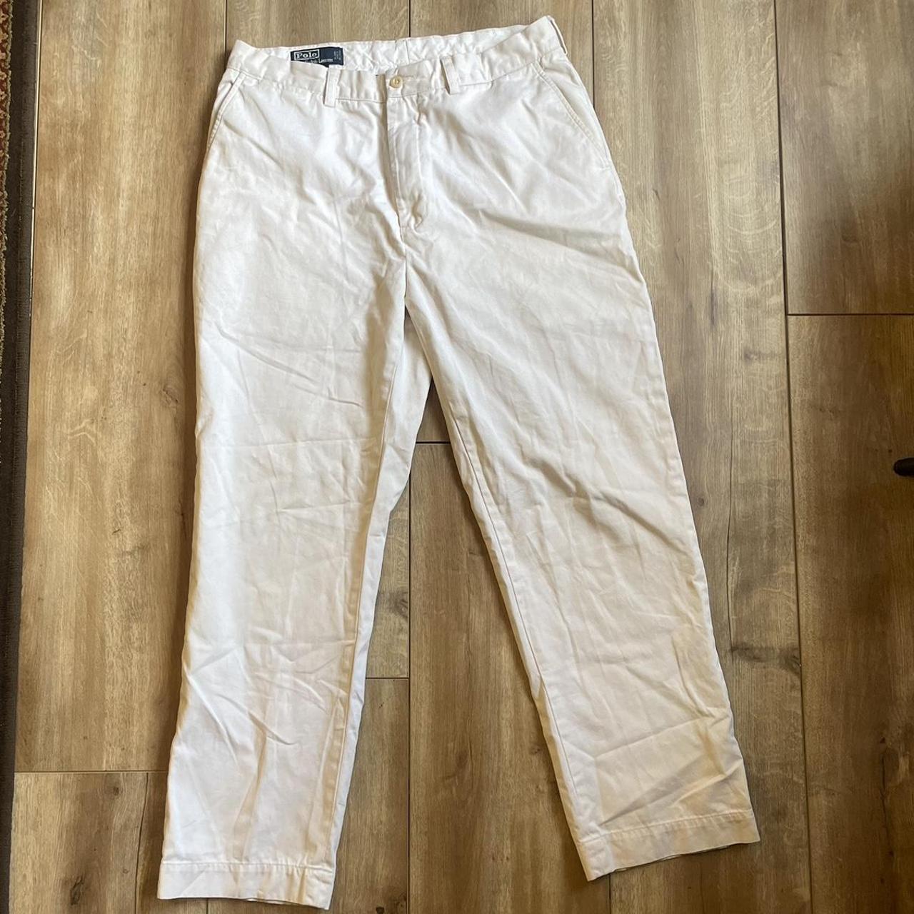 Polo 34/30 white pants - Depop