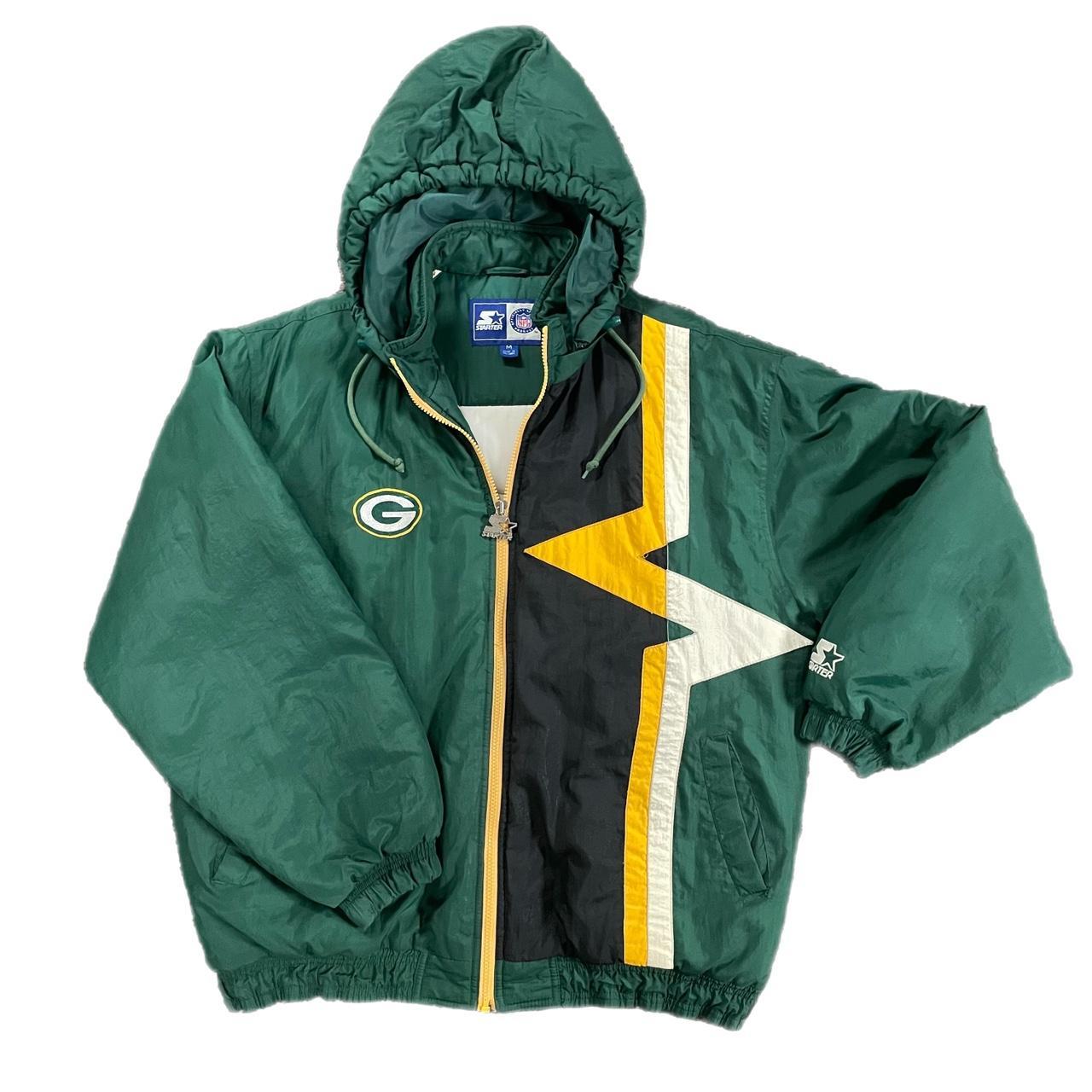 Vintage 90s Green Bay Packers Jacket Starter Pro - Depop