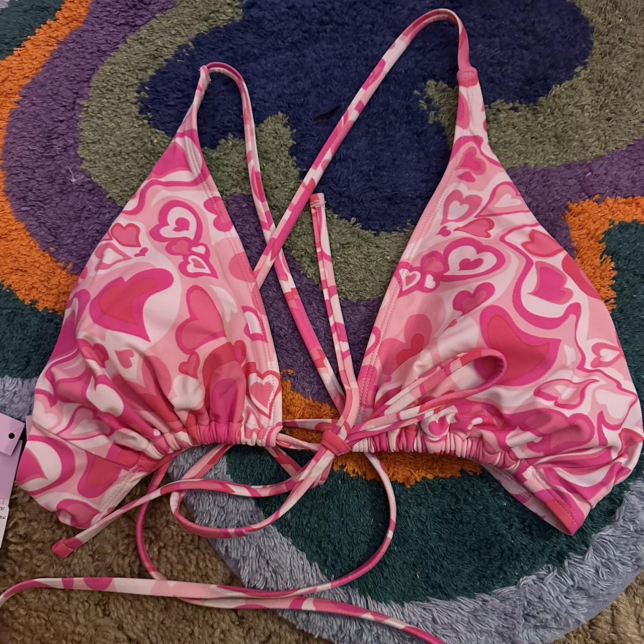 Pink heart swimsuit on sale