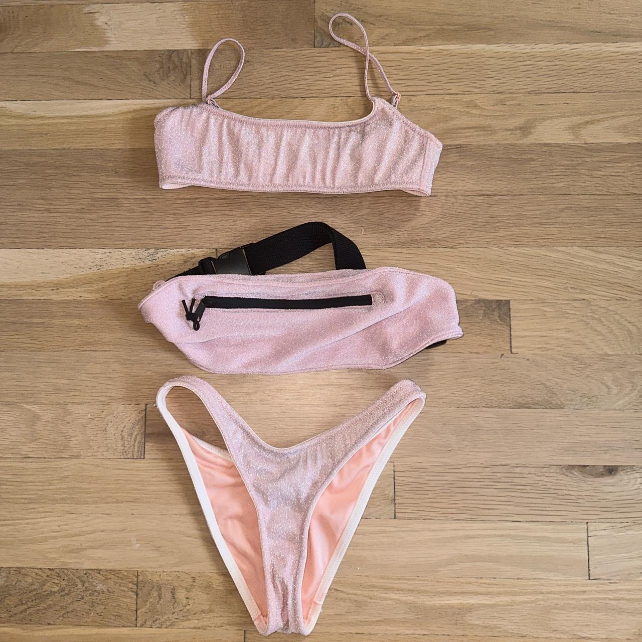 Triangl Xs Top And Bottom Vinca Pink Sparkle Depop 6567