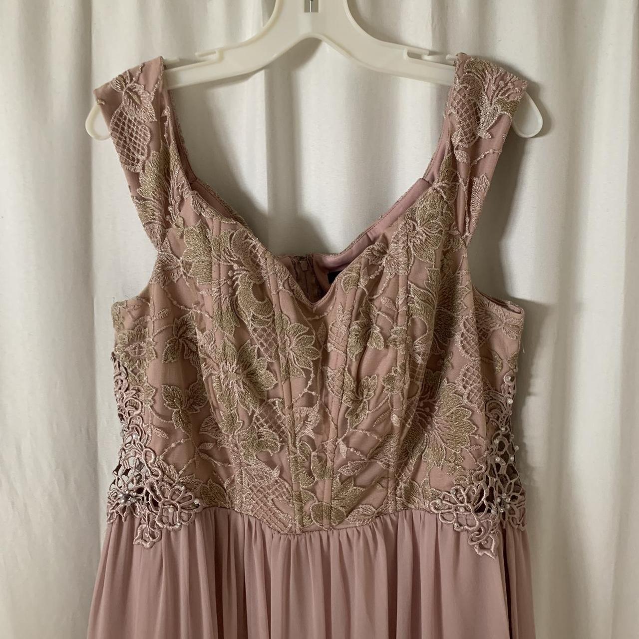 Macy's Women's Pink and Purple Dress Depop