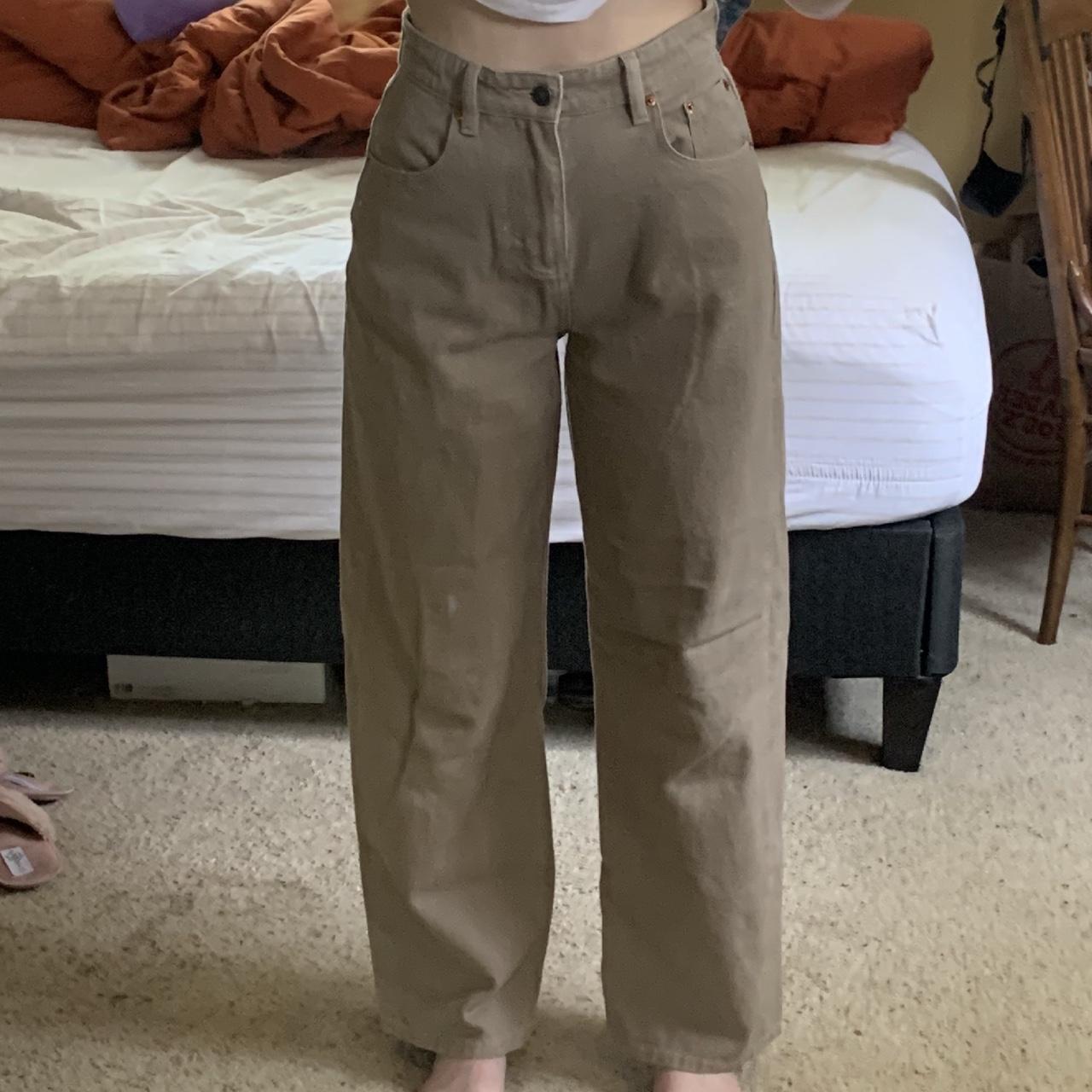 Motel Taupe Wide Leg Jeans🪐 Size S (i’m a 27”... Depop