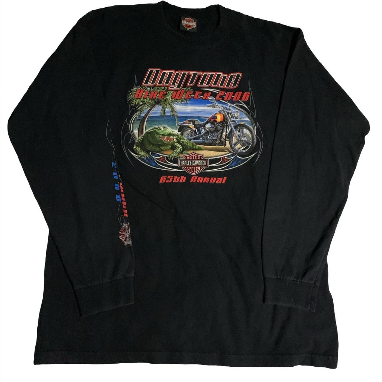[🐊] Harley Davidson Daytona Sweater No Major... Depop