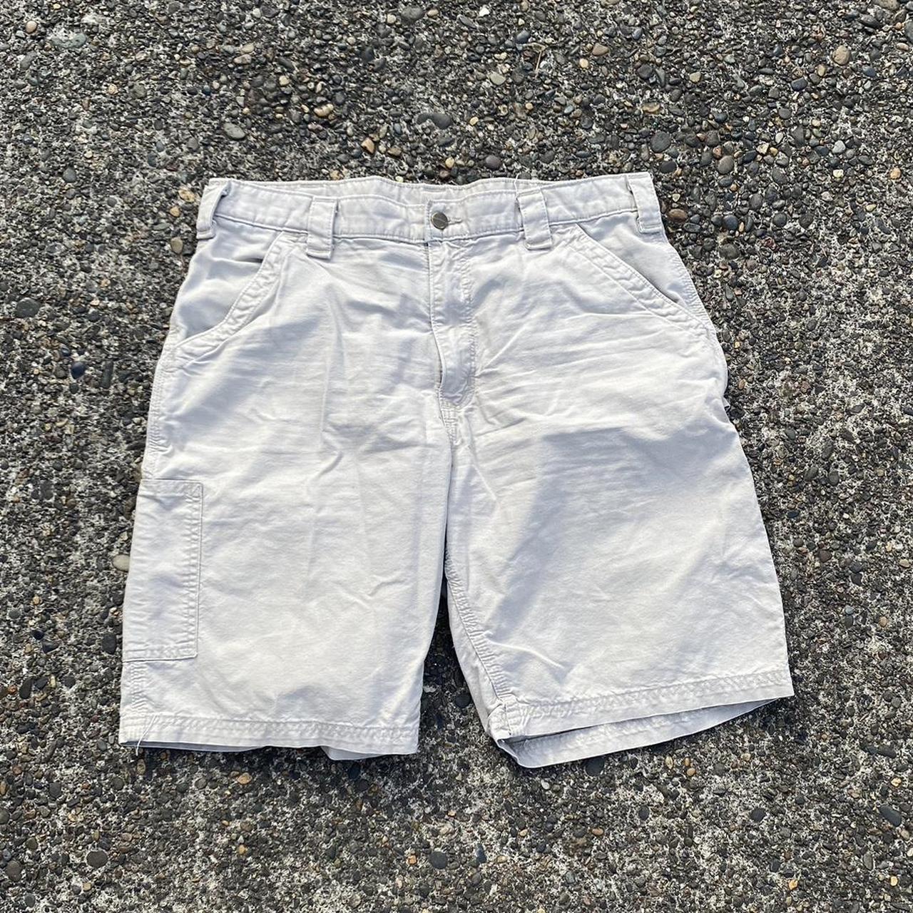 Carhartt Jorts Tan Size:36 Message with any questions - Depop