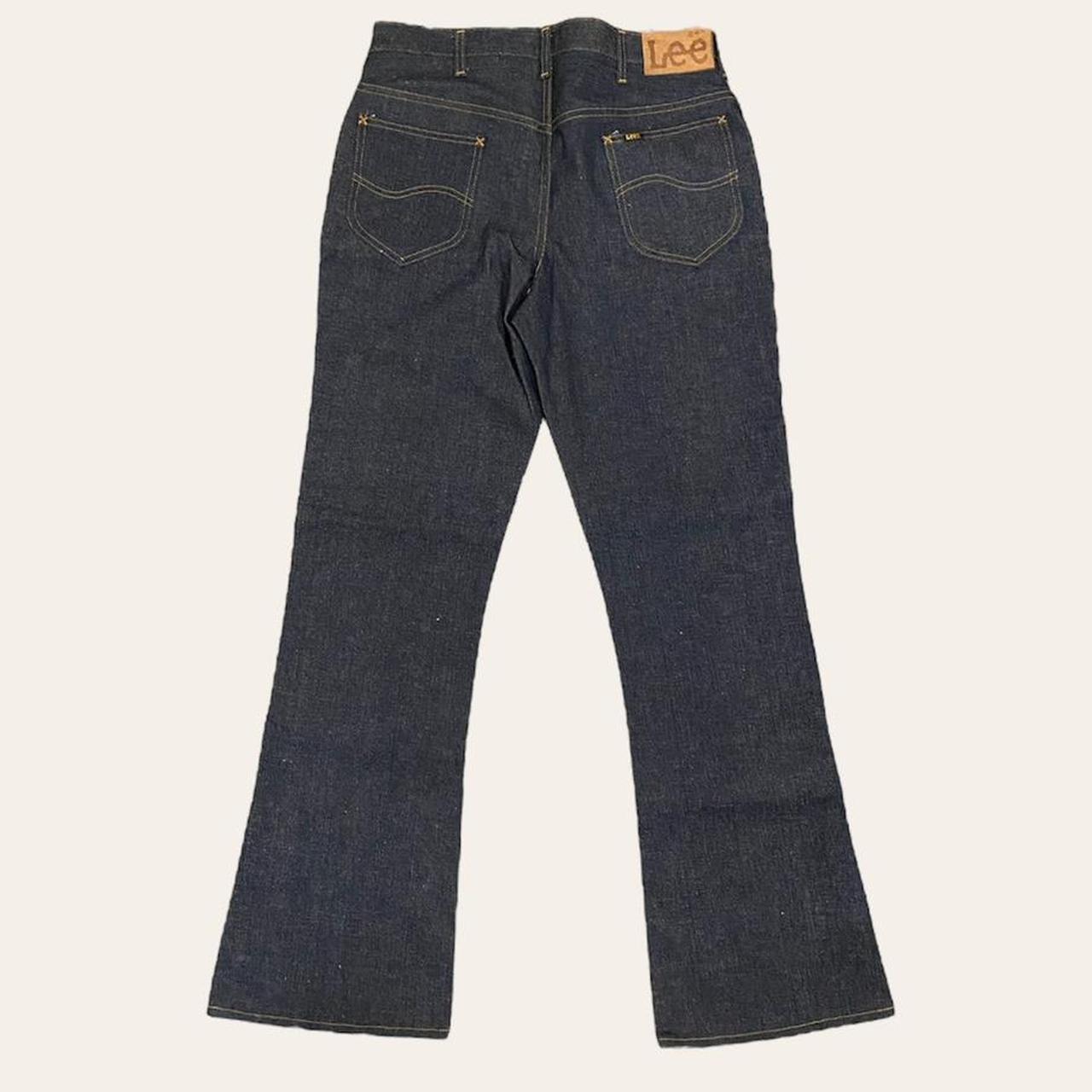 70'S  Lee  ぽん!!! Vintage 70s Lee Jeans Bell Bottoms. Raw denim with | Depop