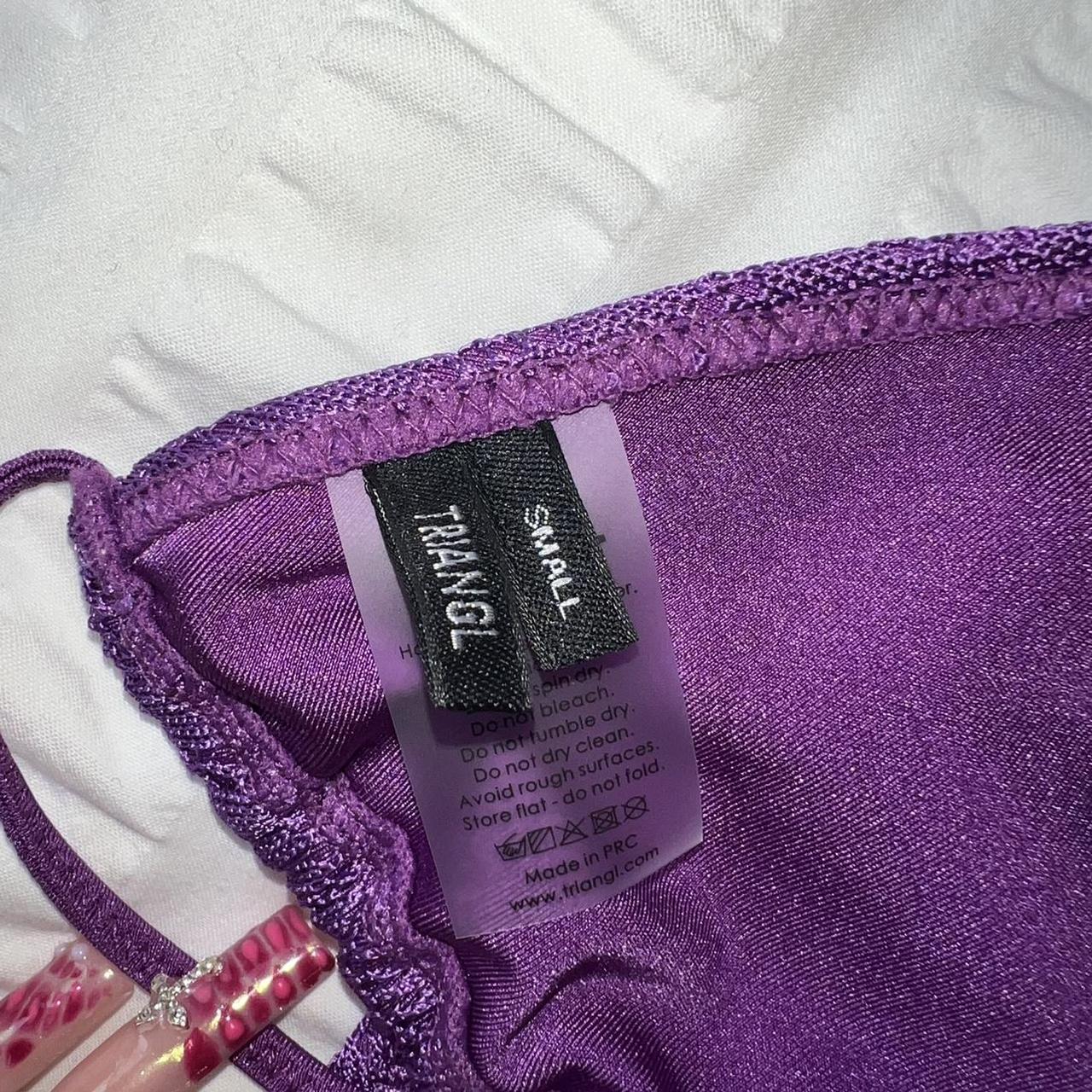 Triangl Women's Purple Bikini-and-tankini-tops | Depop