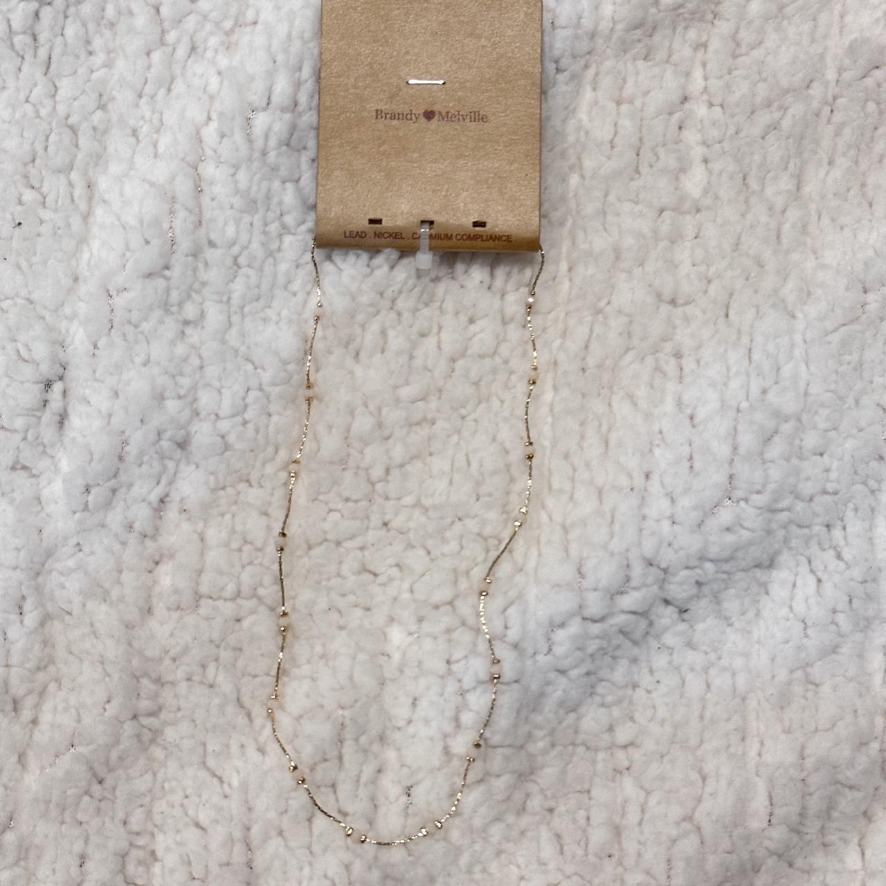 Brandy Melville Women's Gold and Pink Jewellery Depop
