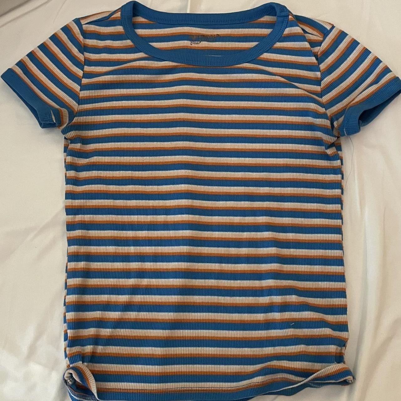 brand vintage arizona stripped baby tee size... Depop