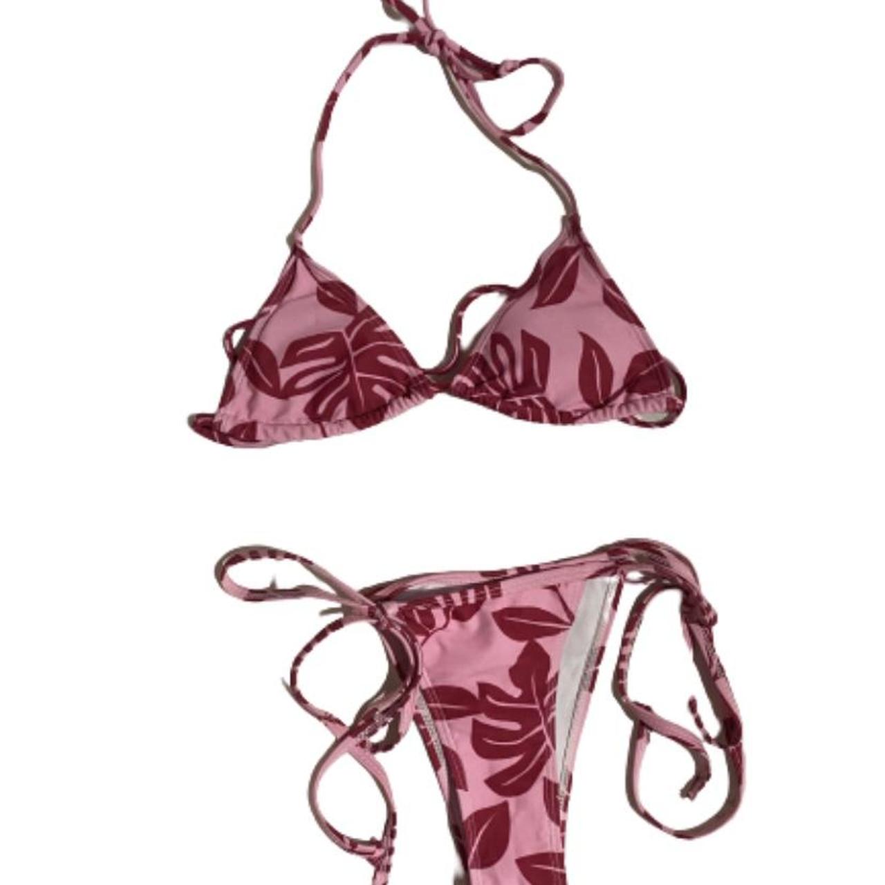 Women's Pink Swimsuitonepiece Depop