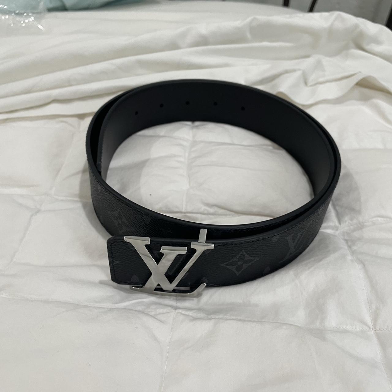 Men Black Louis Vuitton Belt (great condition) for Sale in Danville, IN