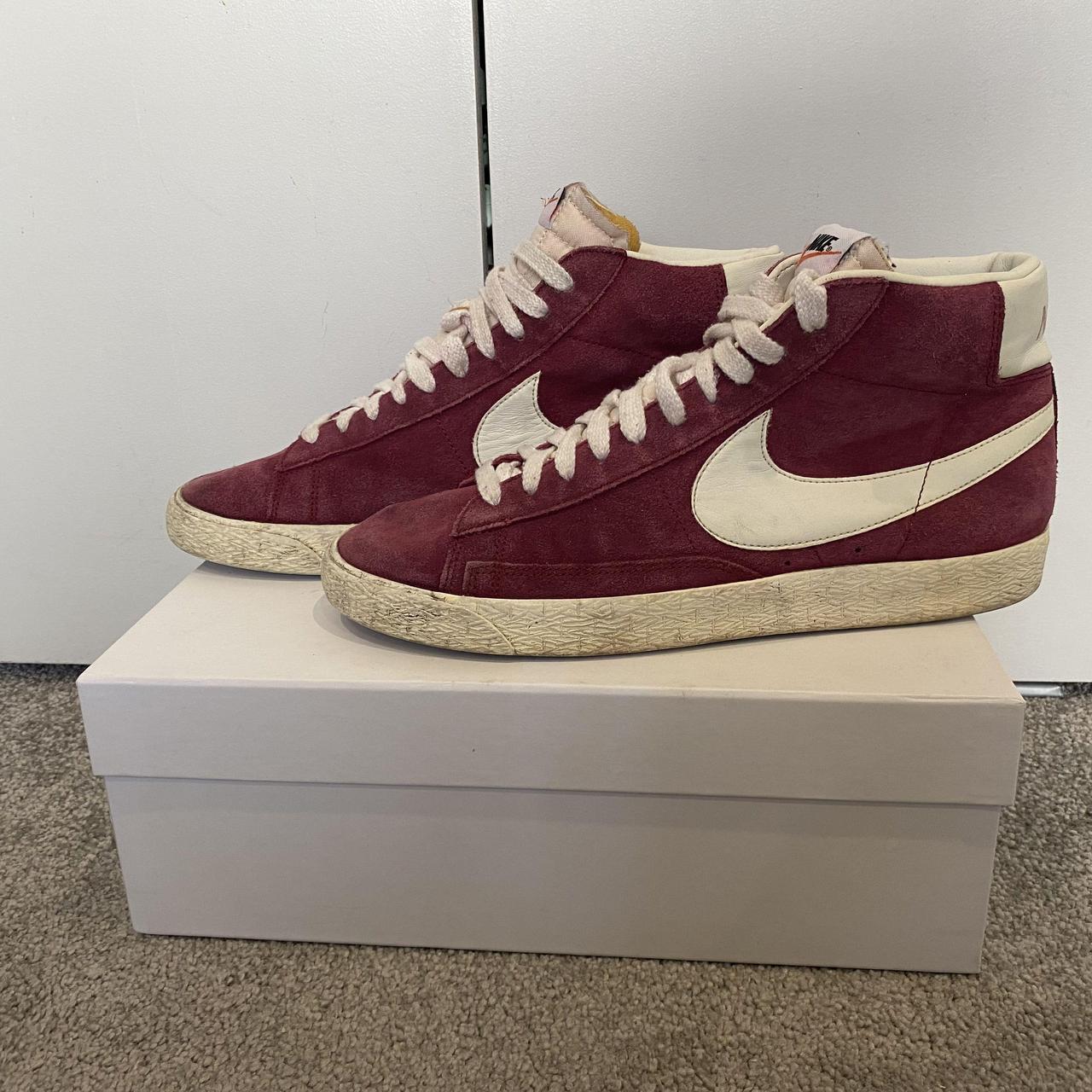 Men's blazer mid premium vintage suede trainers hotsell