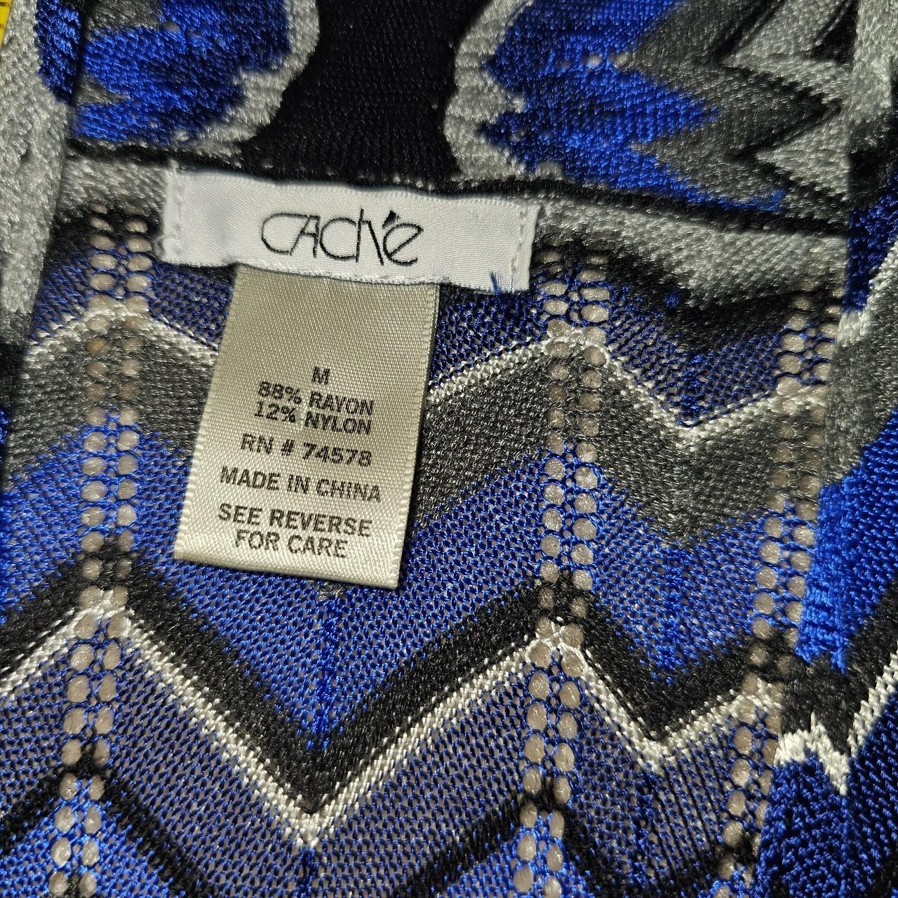 Cache Women's Blouse - Blue/Multi - M – Cache Blu… - image 5