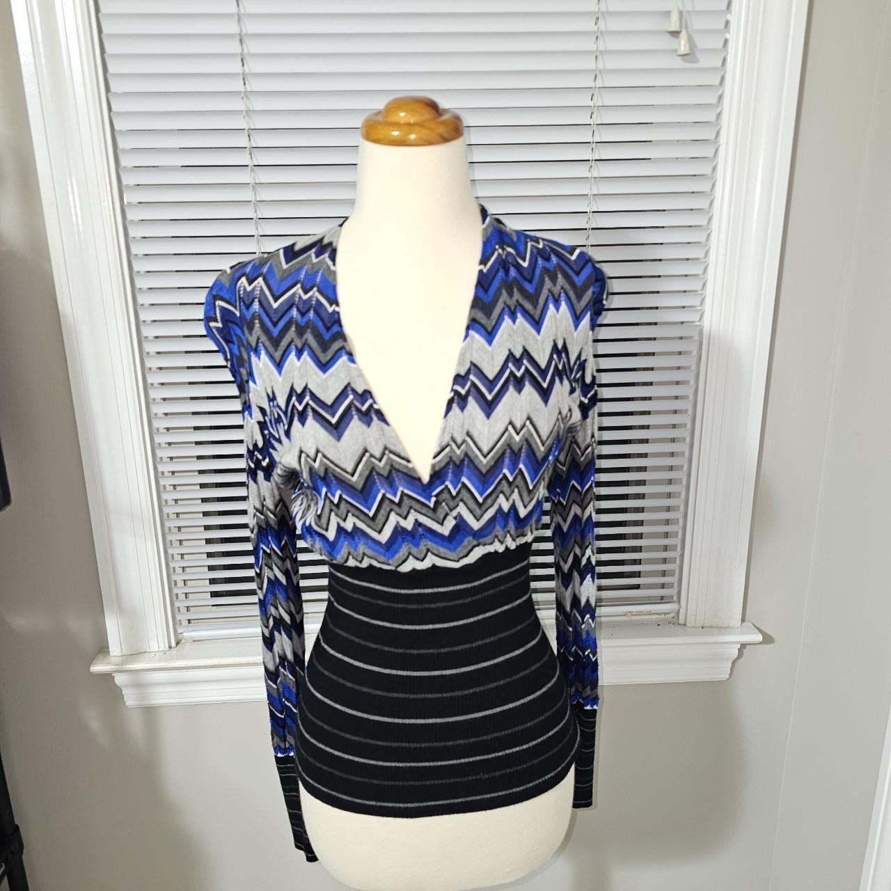 Cache Women's Blouse - Blue/Multi - M – Cache Blu… - image 1