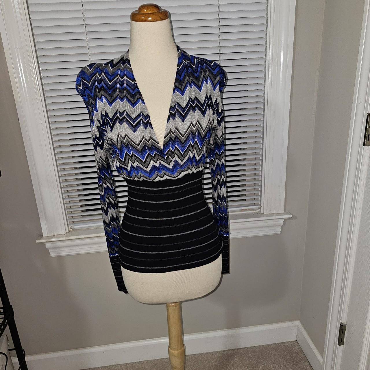 Cache Women's Blouse - Blue/Multi - M – Cache Blu… - image 2