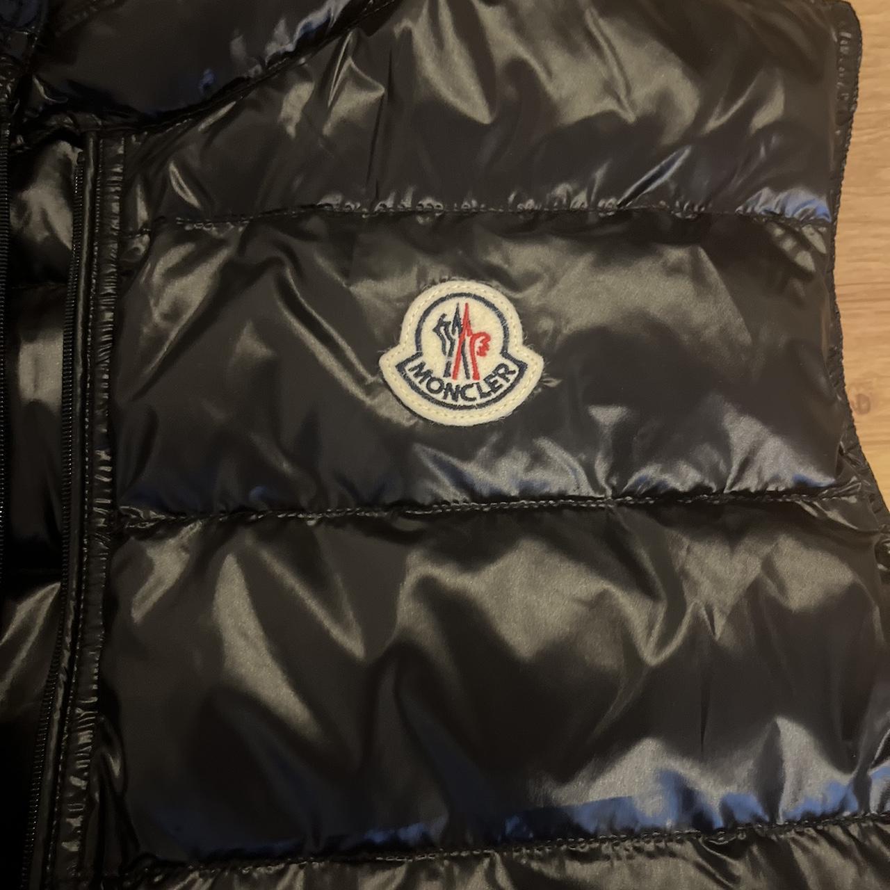 Moncler gui gilet hardly ever been worn, inside... - Depop