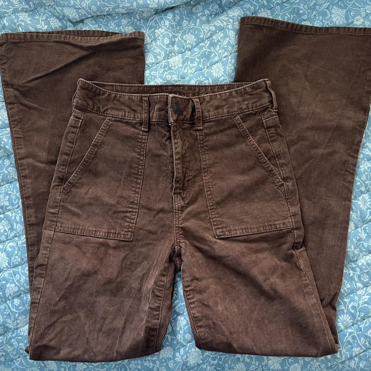xs brown flare sweatpants I love these pants so - Depop