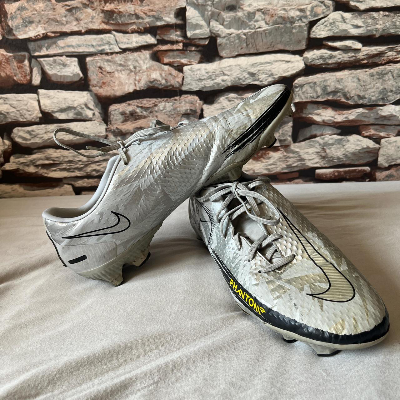 Nike Phantom GT Elite FG football boots in silver | Depop