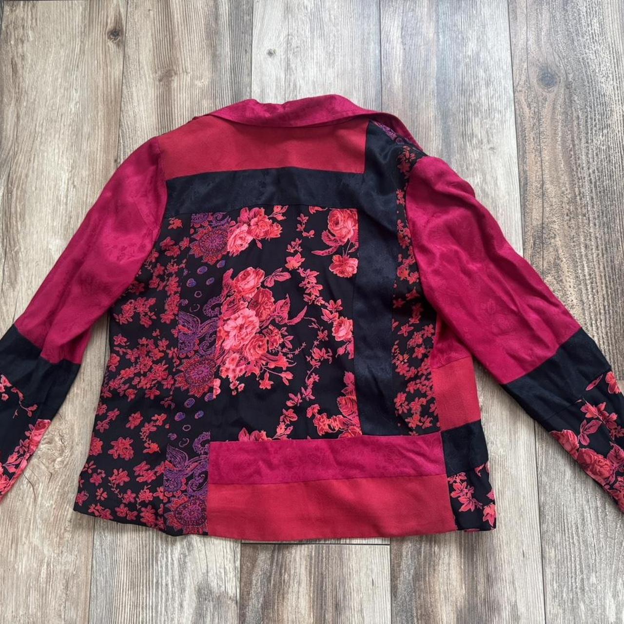 Women's Jacket - Multi/Red - 6 – Unique patchwork… - image 2