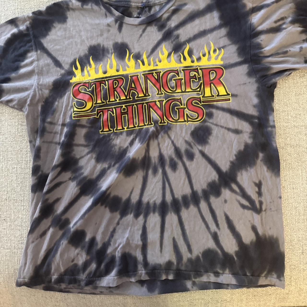 stranger things tie dye t shirt