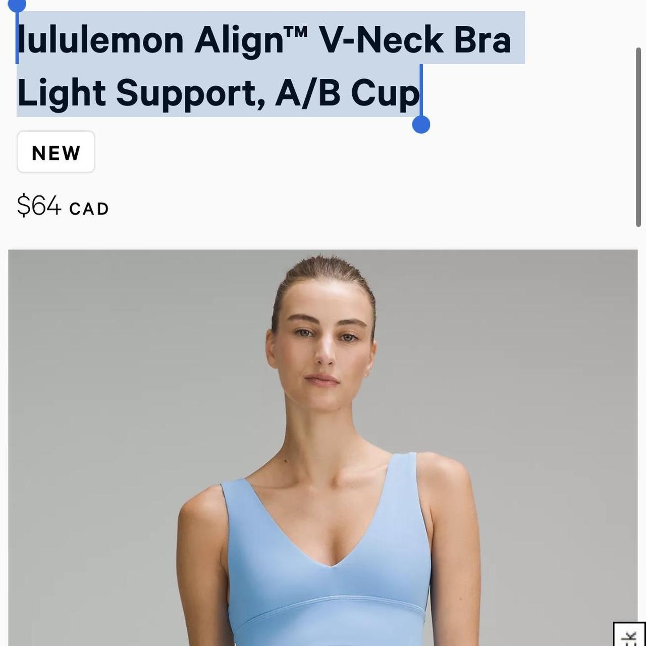 lululemon Align™ V-Neck Bra *Light Support, A/B Cup