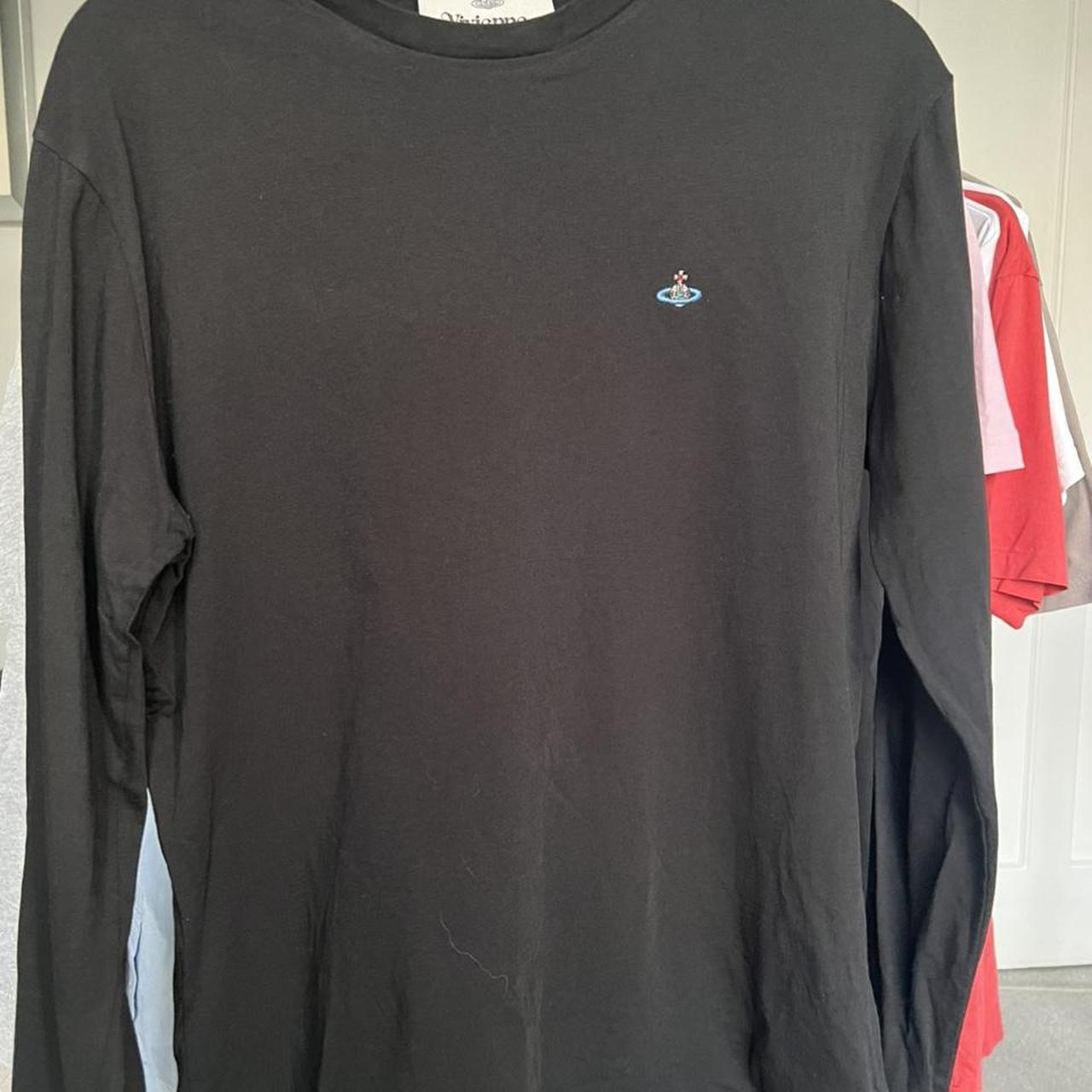 Black Vivienne Westwood Long Sleeve T-Shirt Size:... - Depop