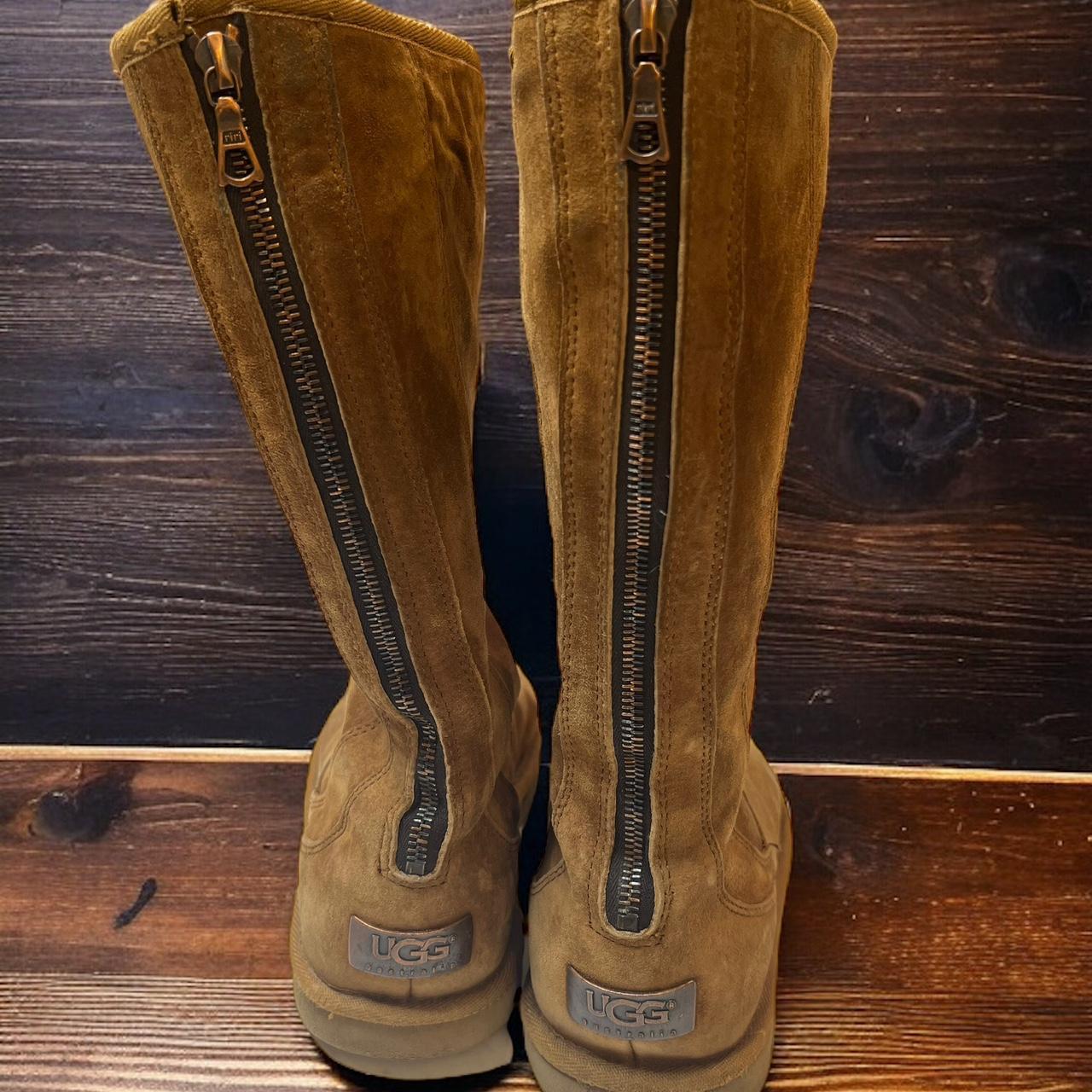 Womens ugg boots zipper on sale back