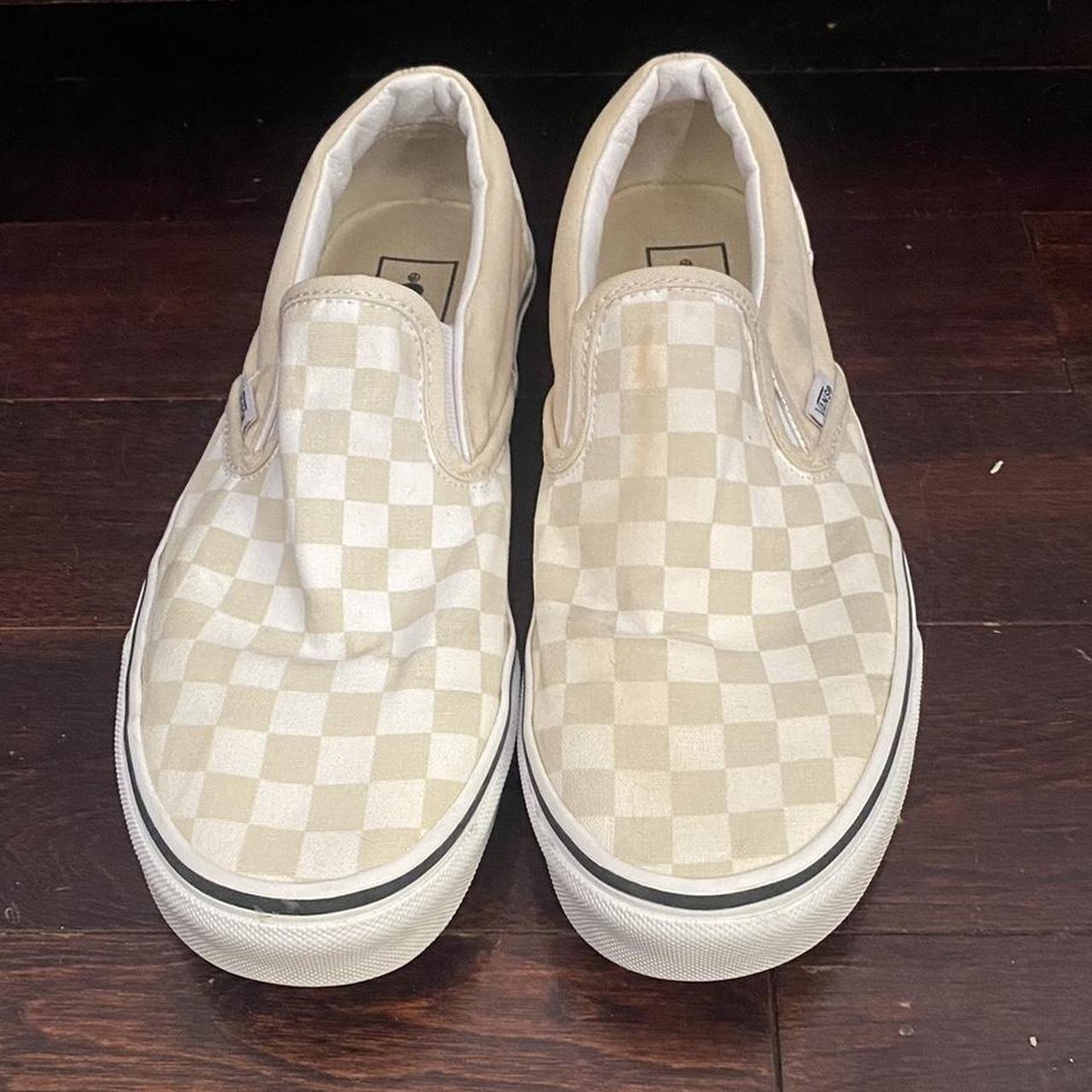 Tan hotsell checkered vans