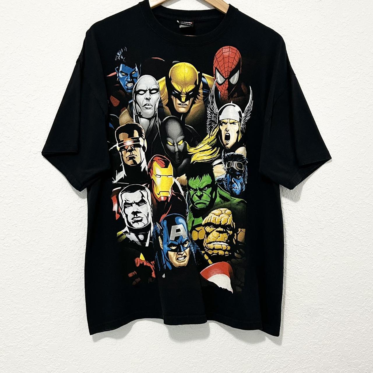 Vintage 2000s Marvel Superhero Tee • Size: XL •... - Depop