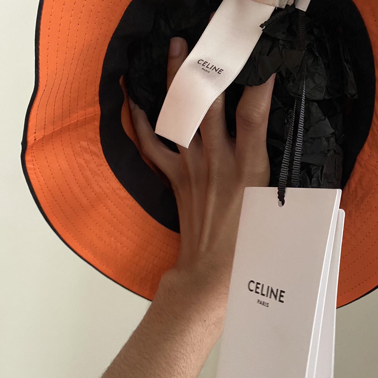 BLACK CELINE BUCKET HAT IN NYLON - Original price | Depop