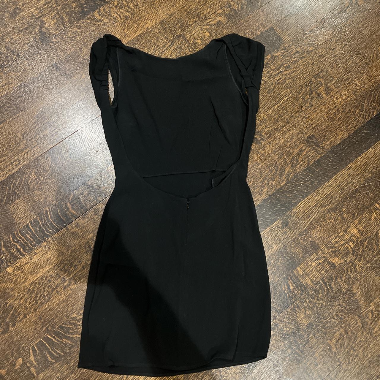 reformation black tie dress