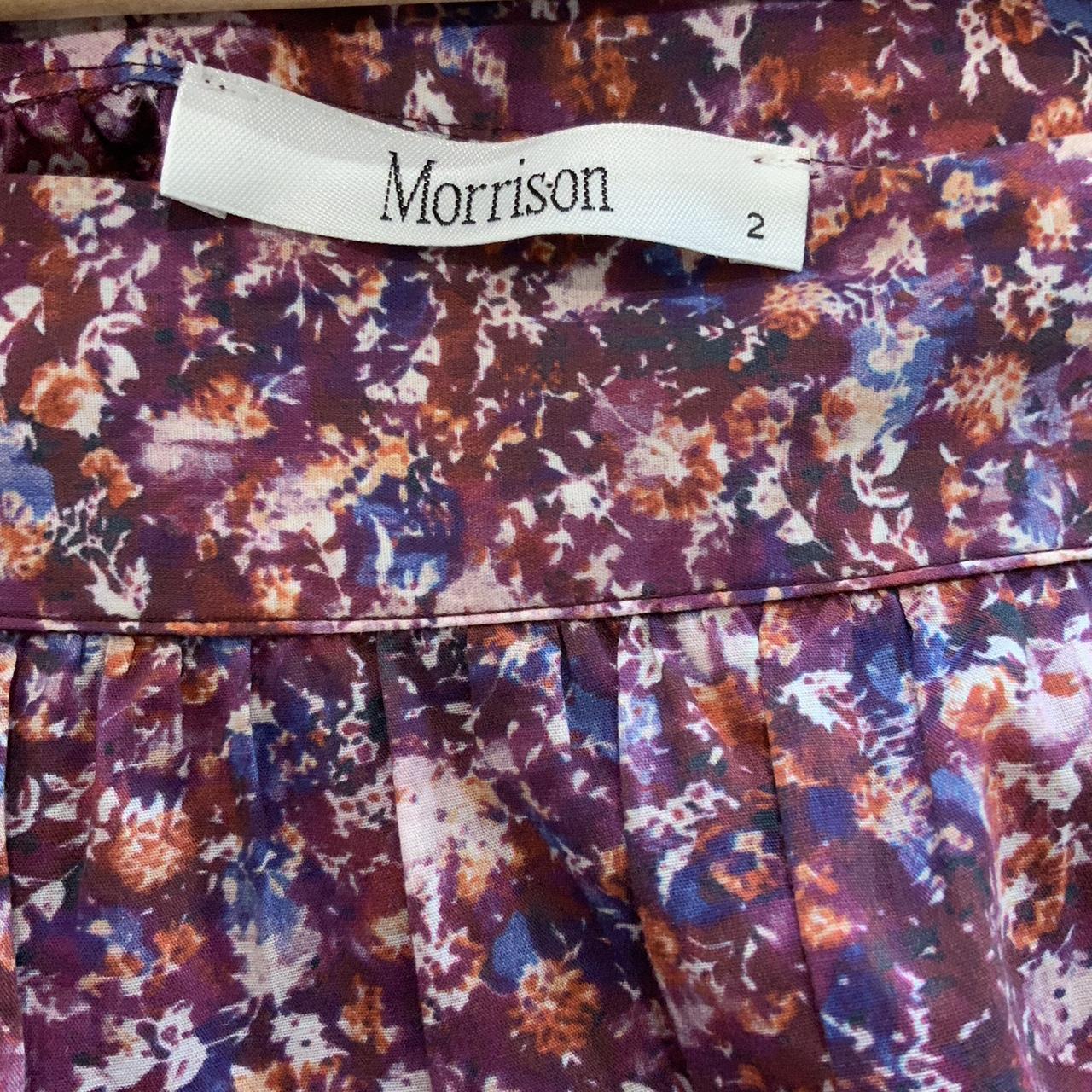 MORRISON FLORAL COTTON SIDE ZIP TIER SKIRT *instant... Depop