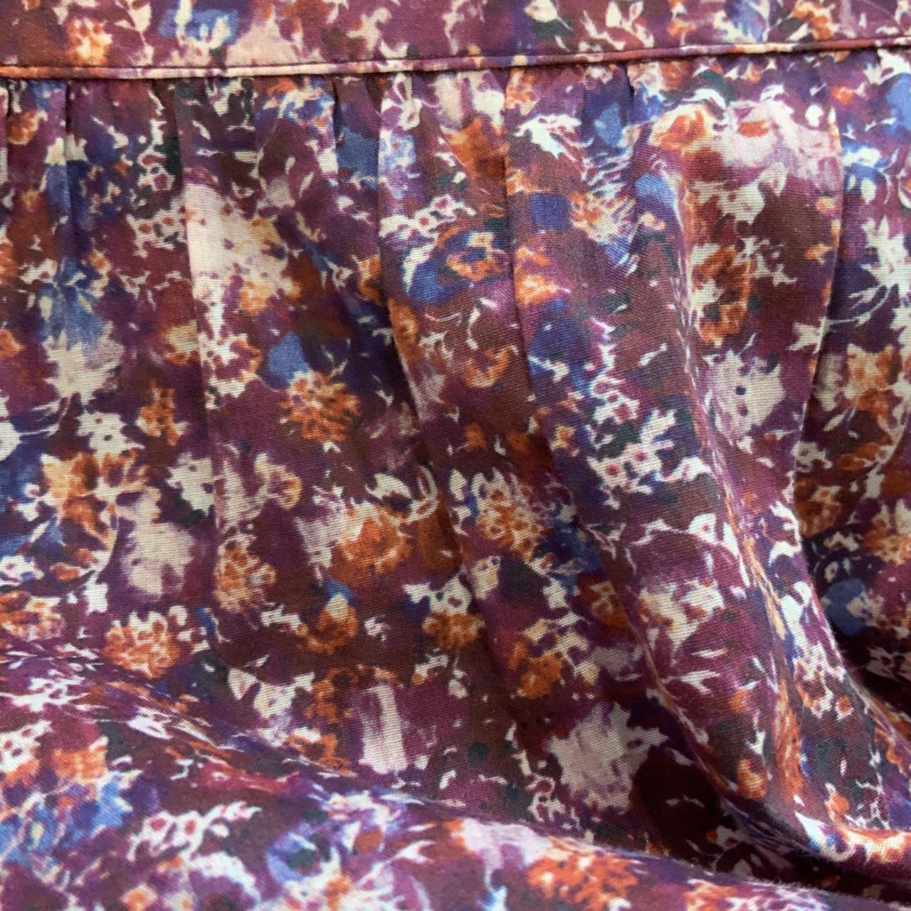 MORRISON FLORAL COTTON SIDE ZIP TIER SKIRT *instant... Depop