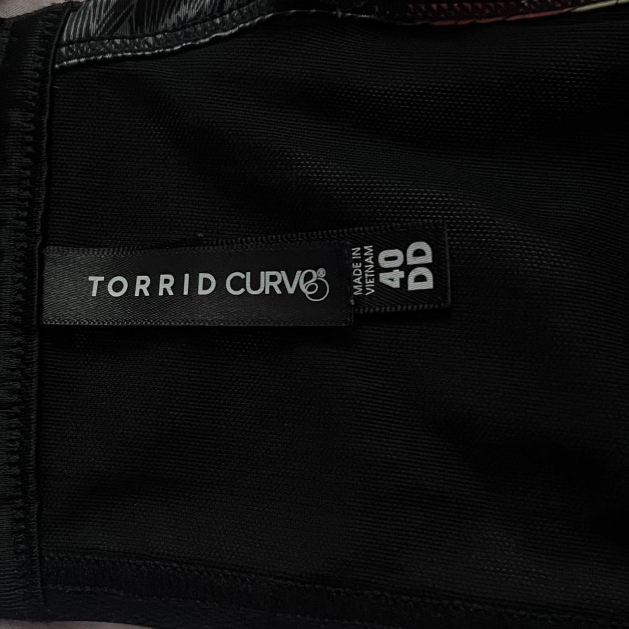 Torrid Women's Plus Size 40DD Black Lace Floral - Depop