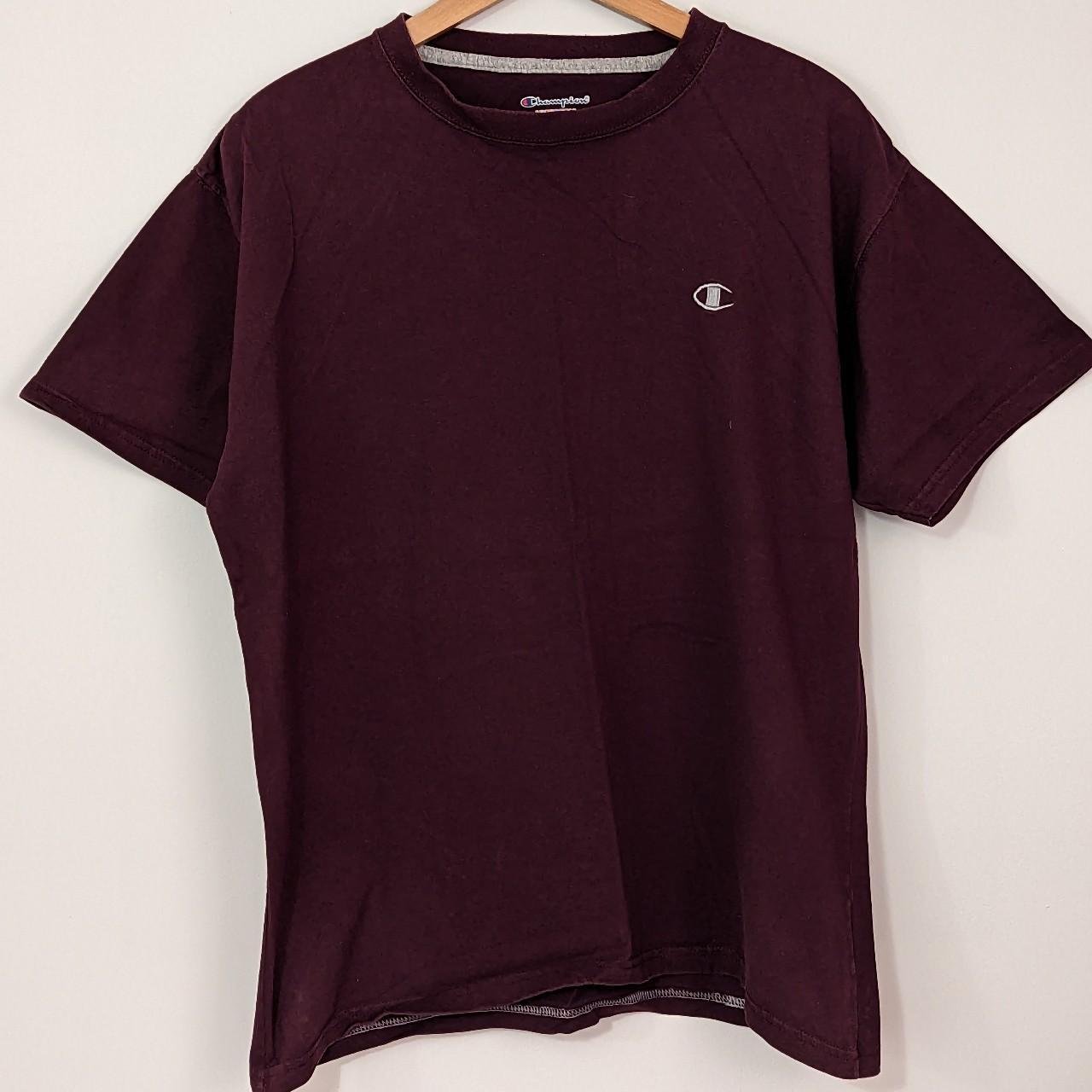 Champion t best sale shirt maroon