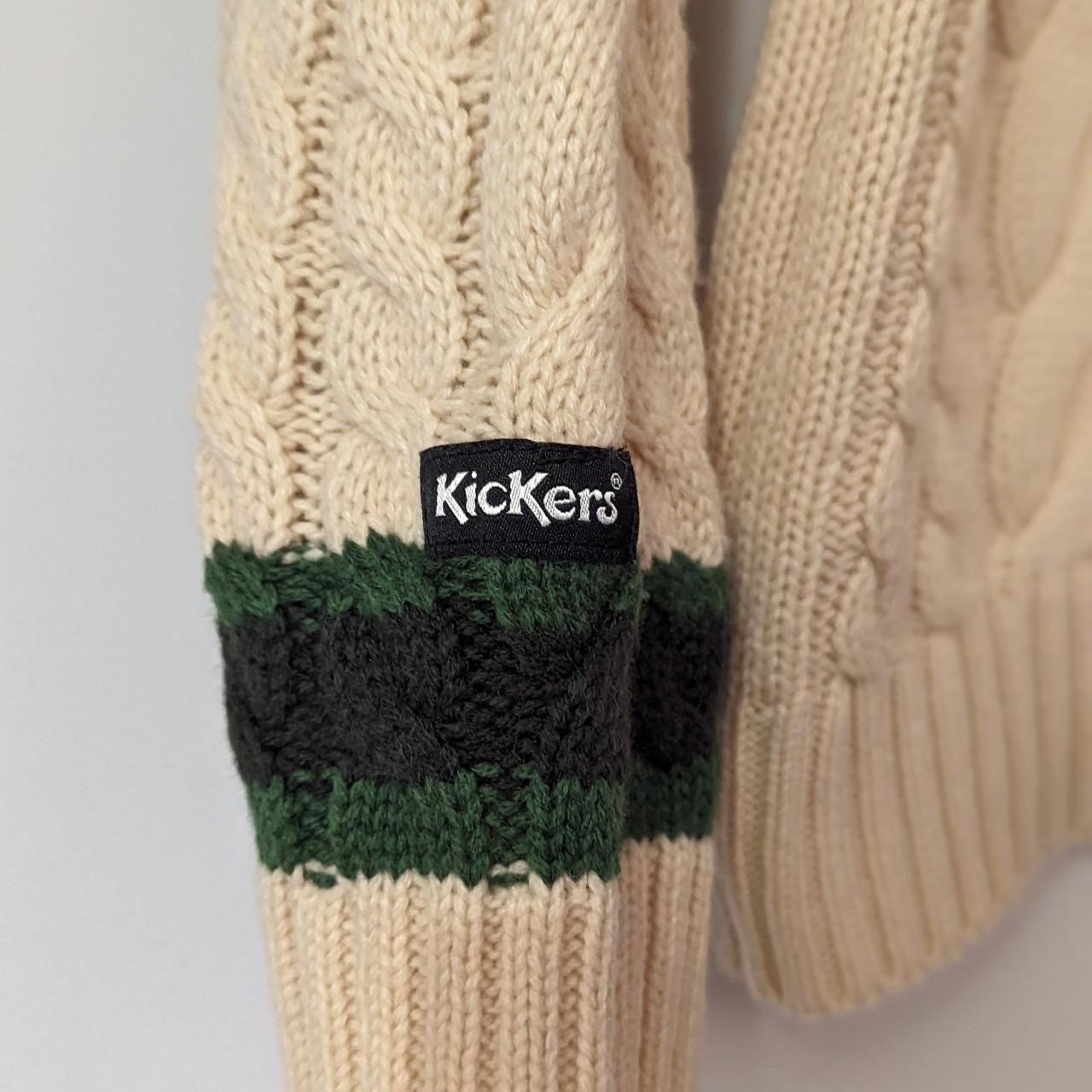 KICKERS VINTAGE CREAM KNITTED JUMPER Size S More... Depop