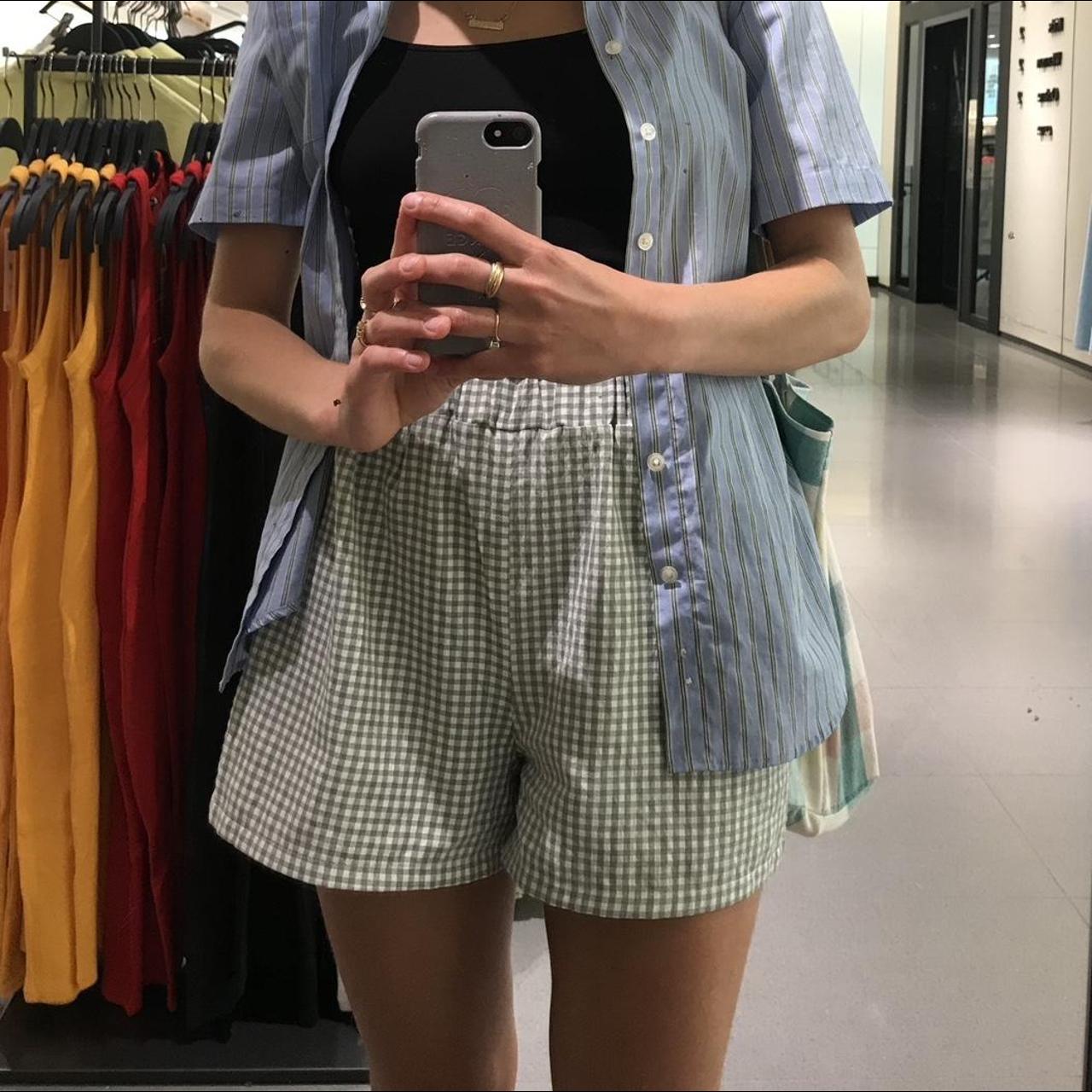 Checker Gingham Seersucker Shorts 🍃🦢🦋 Picnic Girl Depop