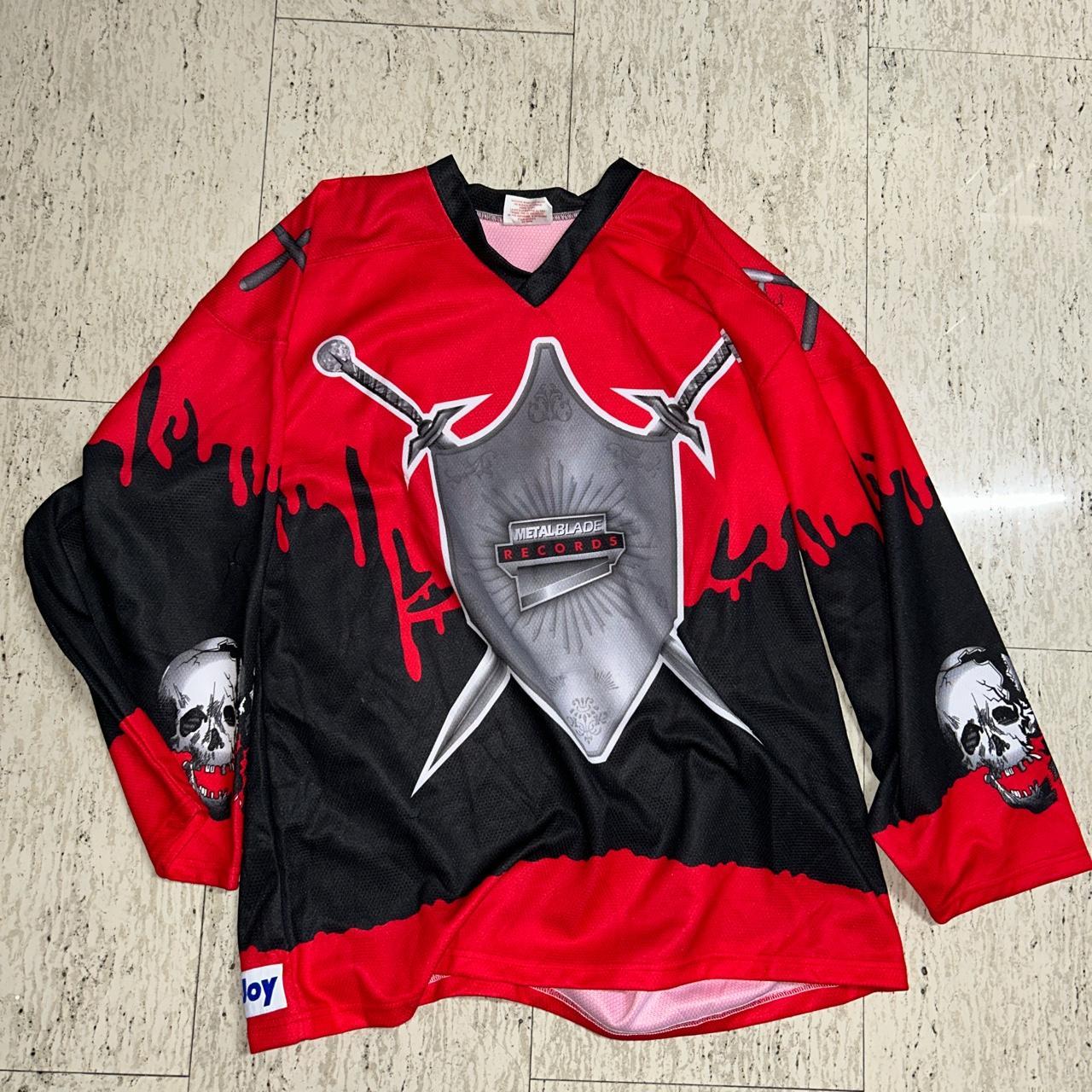 Metal Blade Records Projoy Hockey Jersey Size - Depop