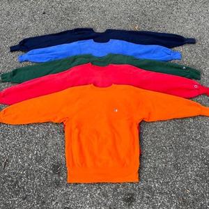 Champion Orange Sweatshirt Vintage 2014/2015 Faded Barcelona