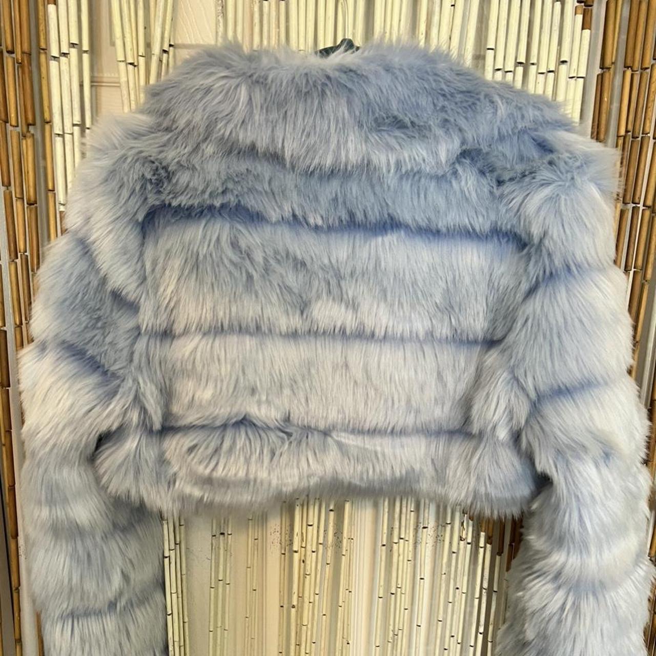 iheartraves furry jacket. worn one night for a... - Depop