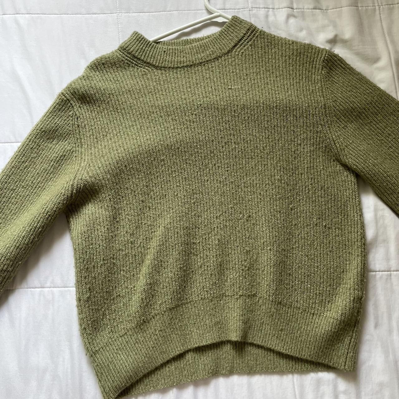 Zara Women's Green Jumper | Depop