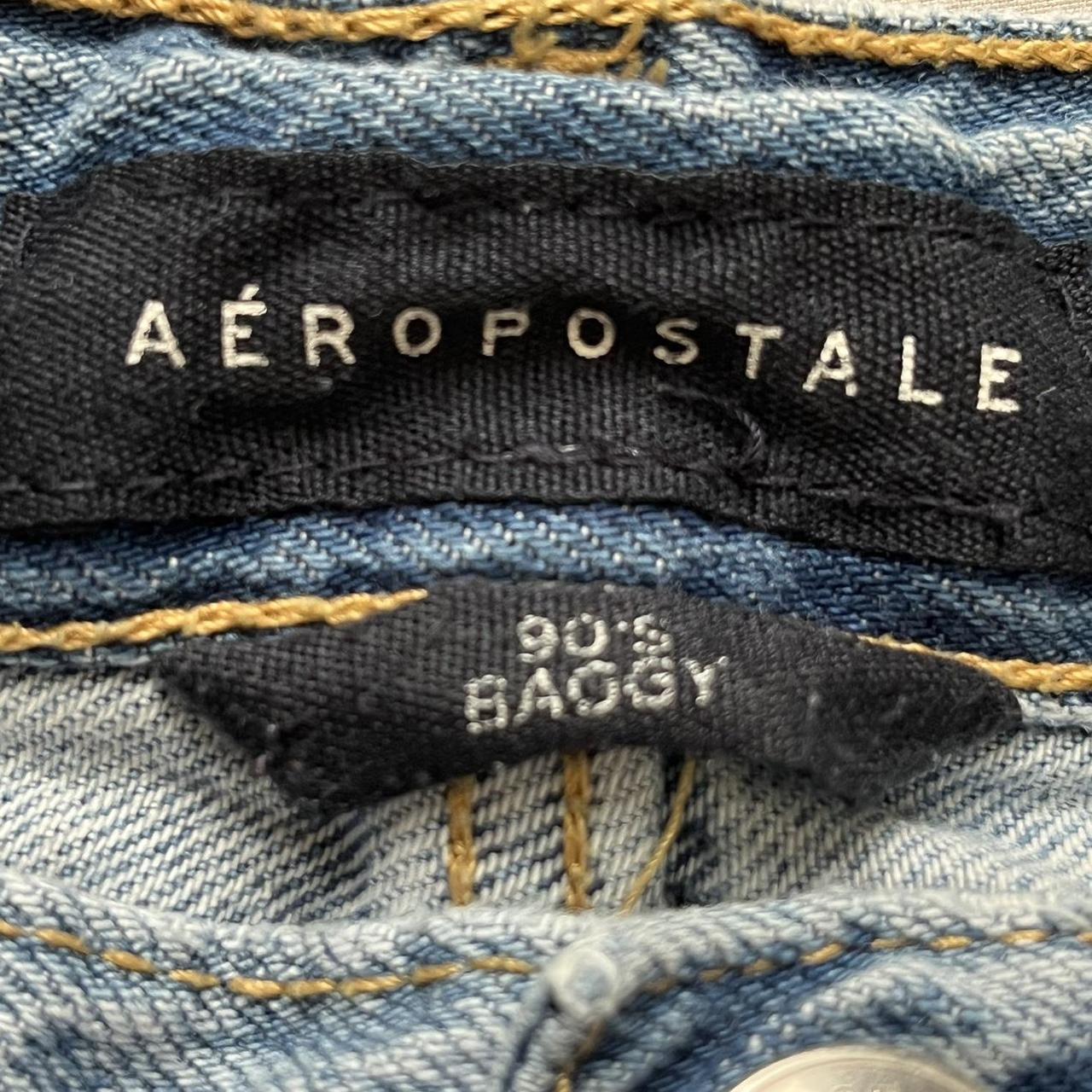 Aeropostale Women's Blue and Navy Jeans | Depop