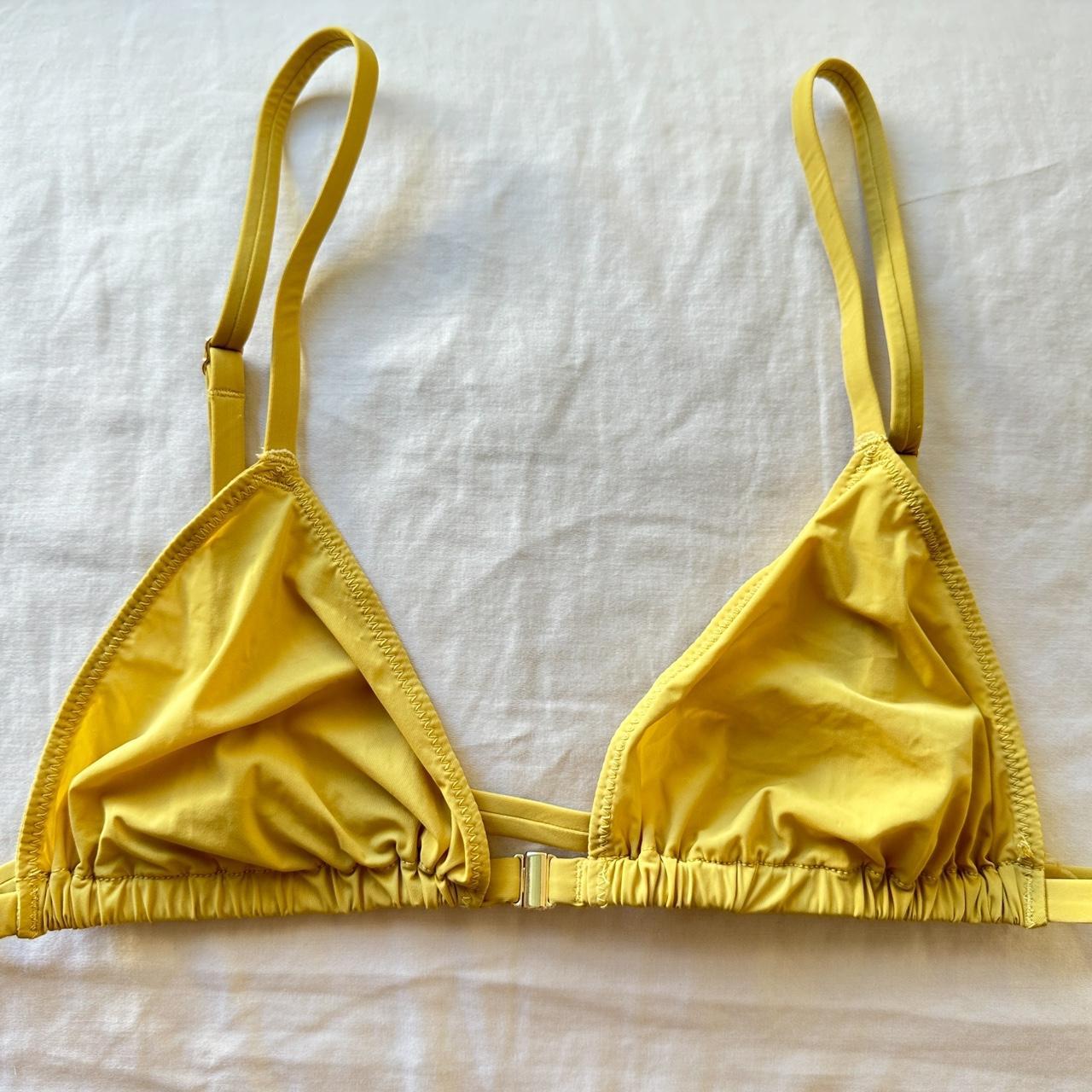 SKIMS Jelly Sheer Triangle Bralette In Yellow This... - Depop