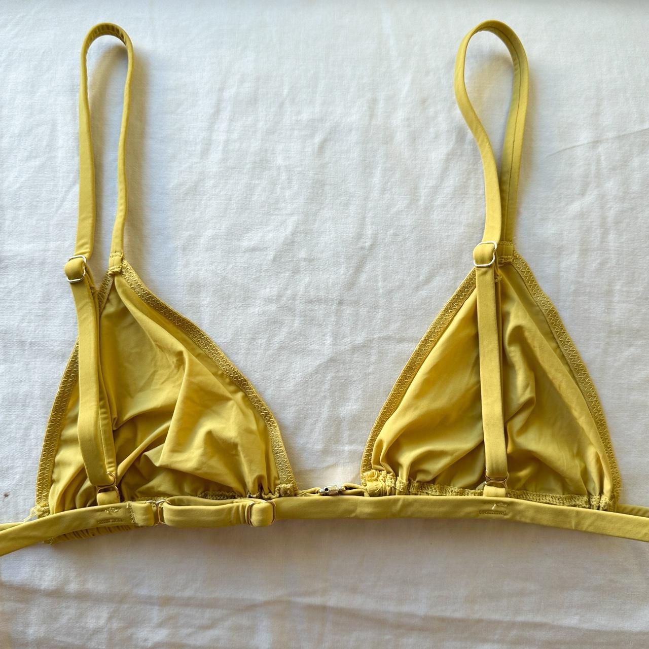 SKIMS Jelly Sheer Triangle Bralette In Yellow This... - Depop