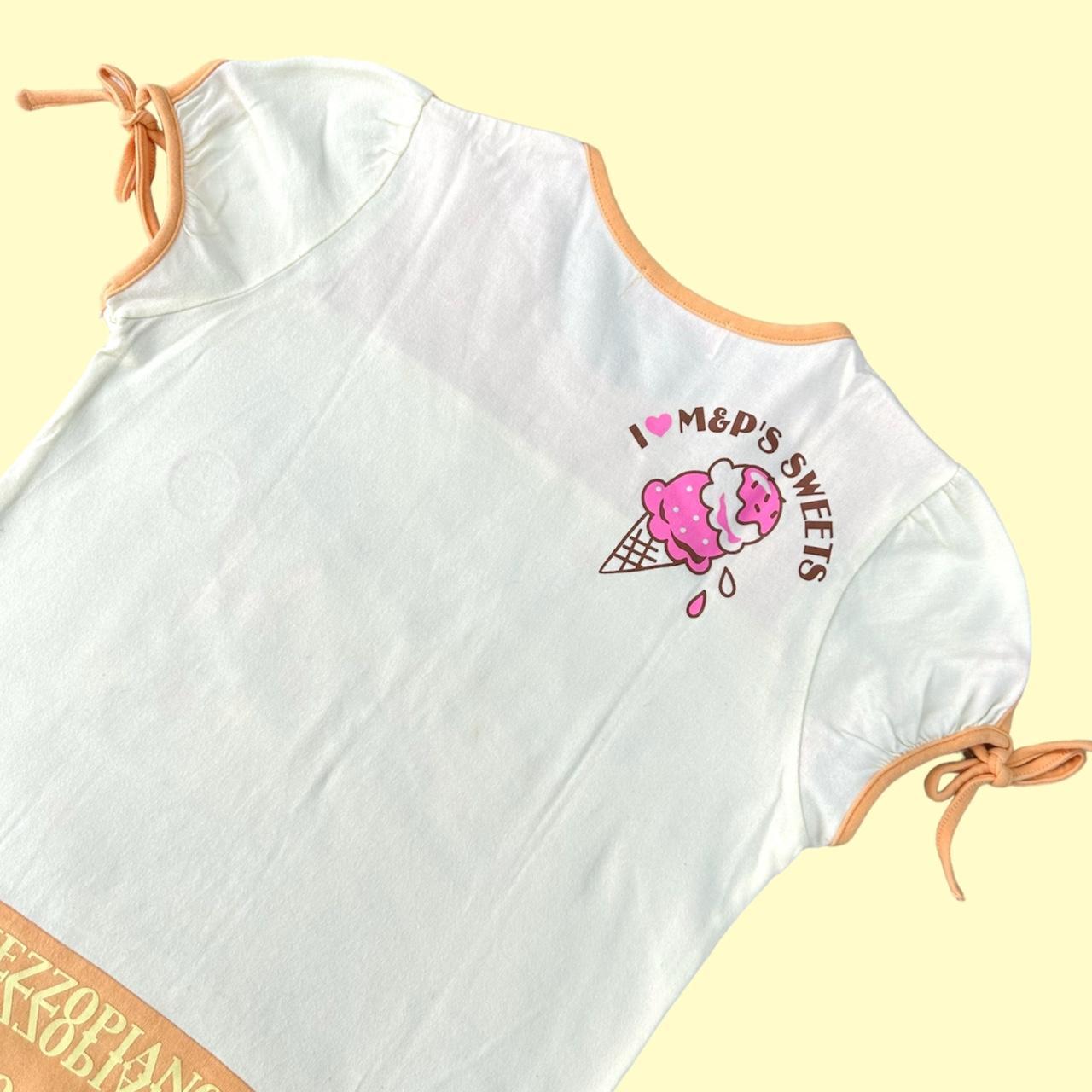 Japanese brand y2k brand mezzo piano ice cream print