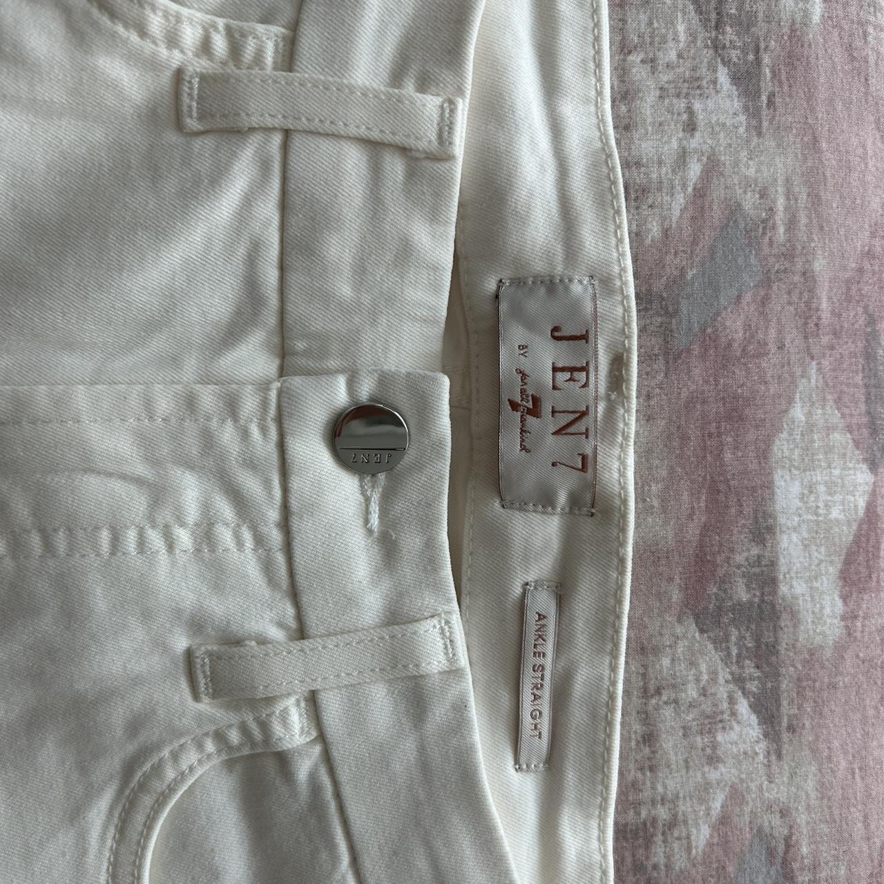 brand new Gen 7 by all mankind straight leg white... - Depop