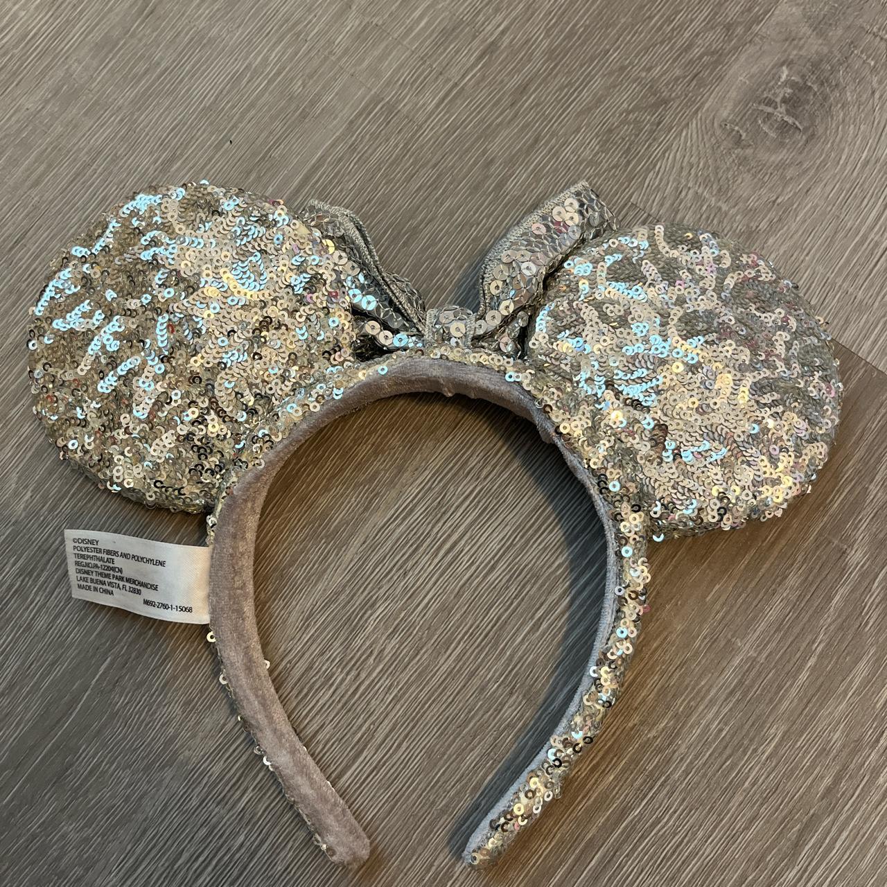 Silver sparkly minnie mouse ears! go with any disney... - Depop