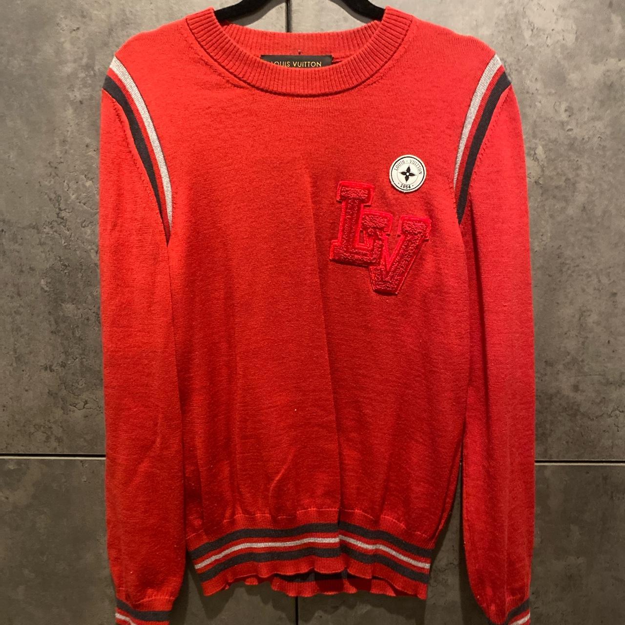 Authentic Louis Vuitton Knit LV Monogram Sweater - Depop